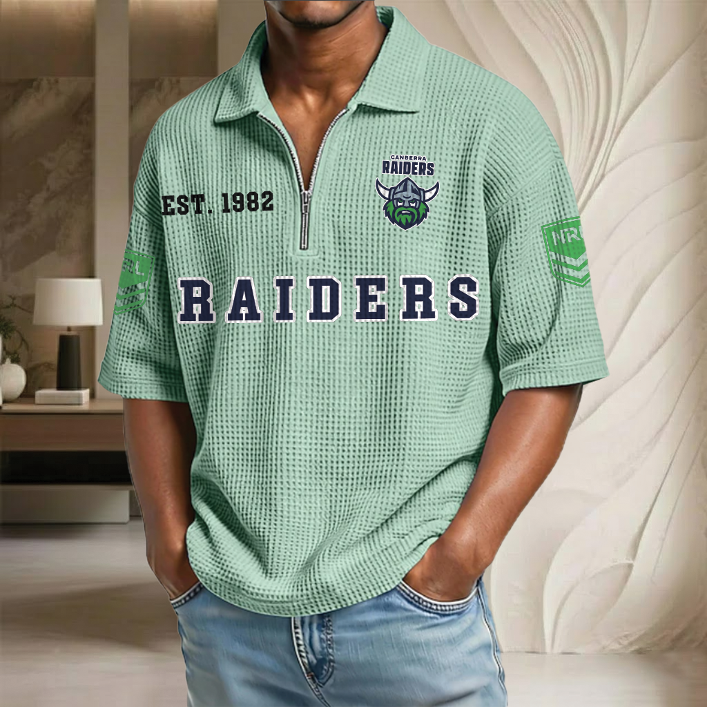 NRL x CR EST Waffle Half-Zip Polo Shirt HLP HLPHUONG