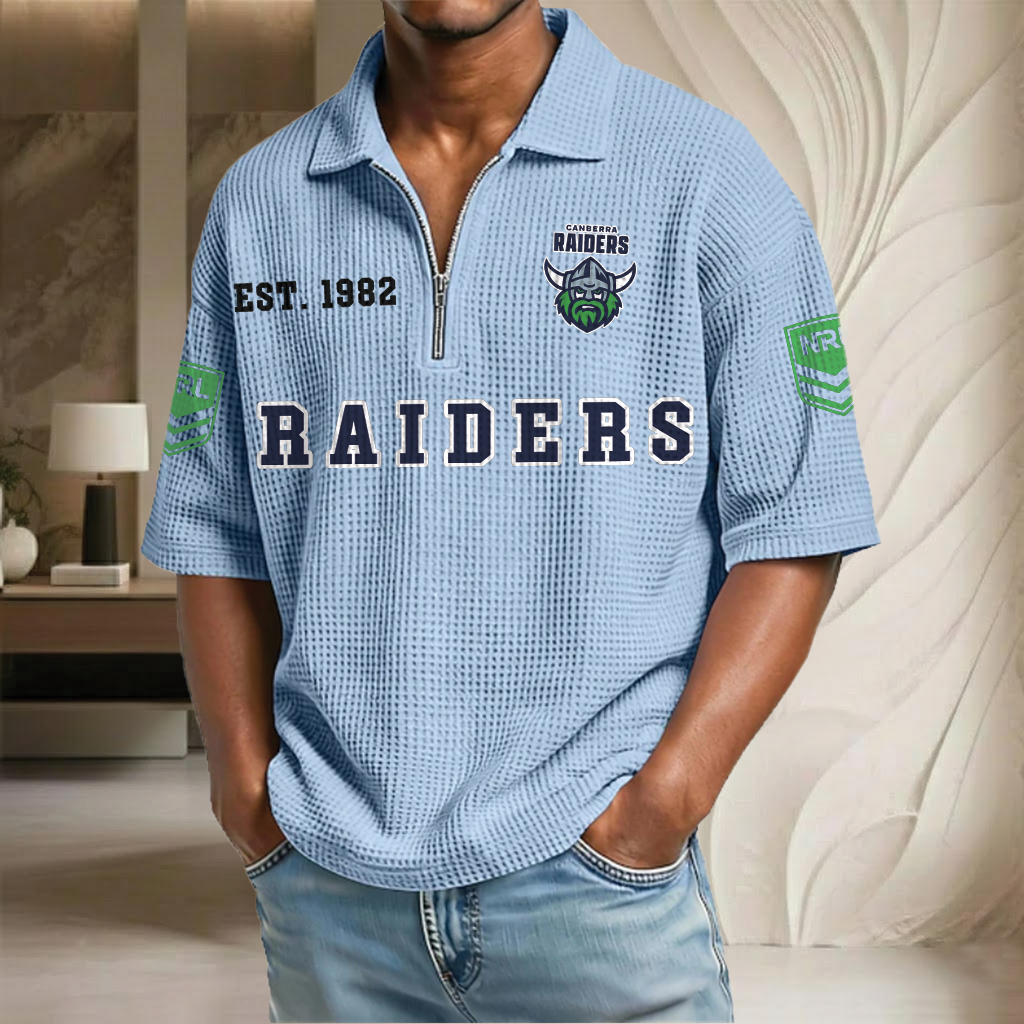 NRL x CR EST Waffle Half-Zip Polo Shirt HLP HLPHUONG