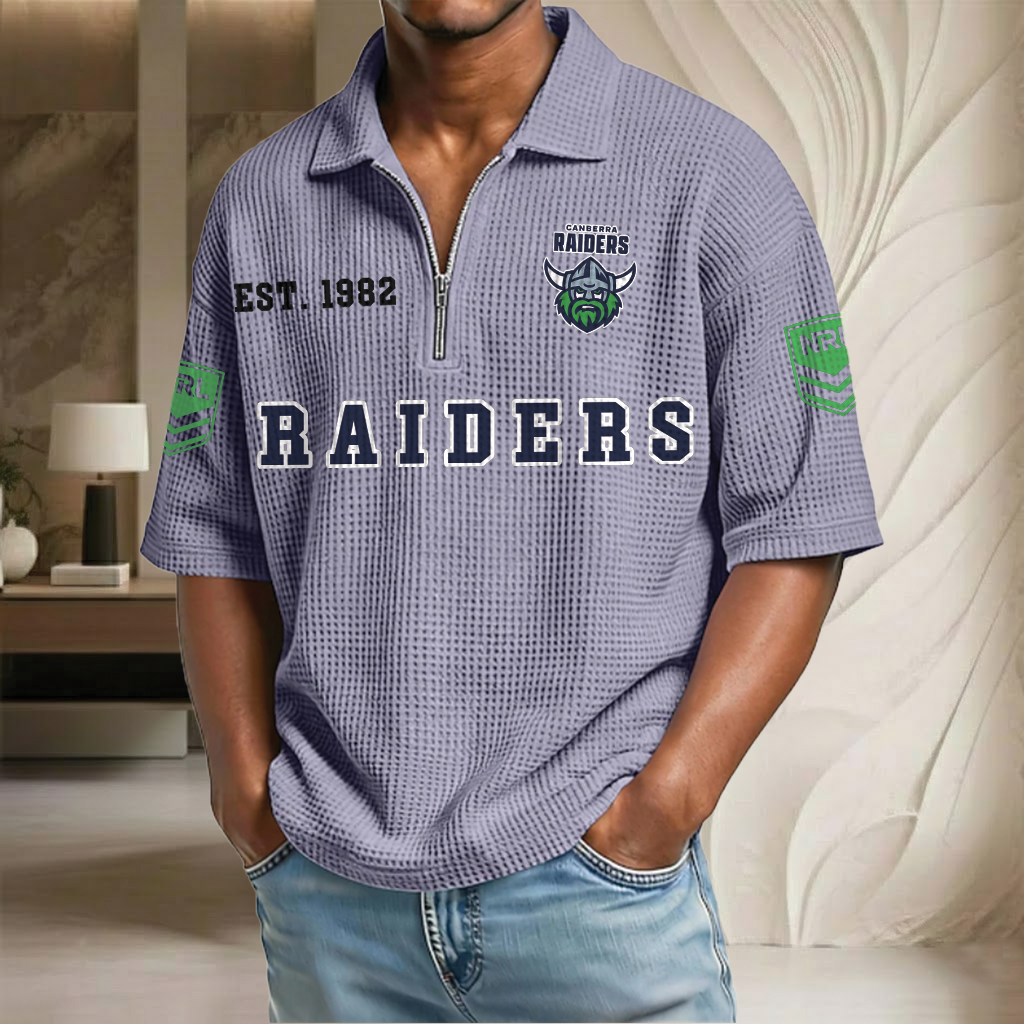 NRL x CR EST Waffle Half-Zip Polo Shirt HLP HLPHUONG