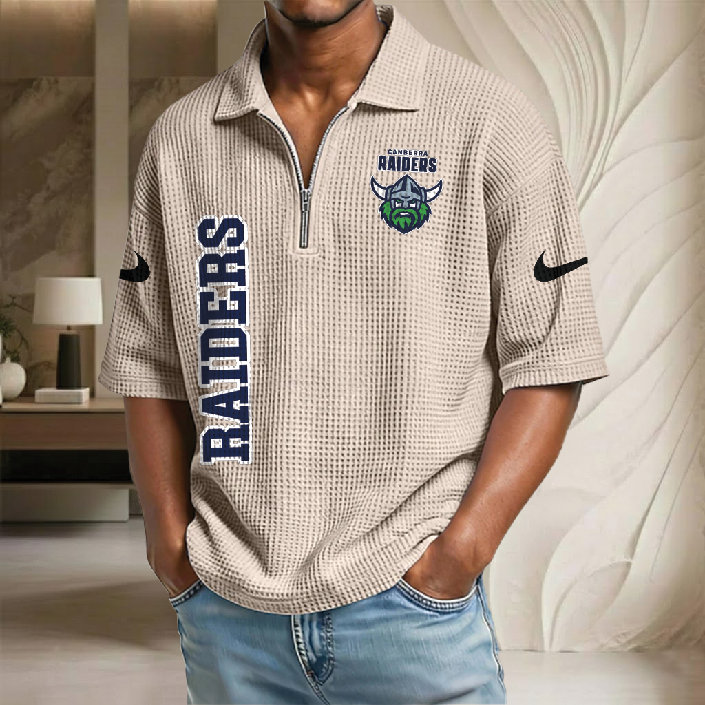 NRL x CR Waffle Half-Zip Polo Shirt HLP HLPHUONG
