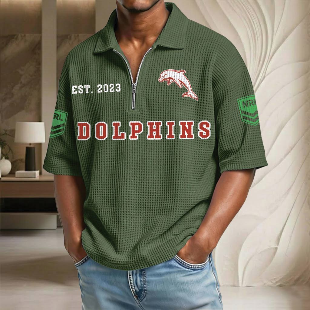 NRL x DO EST Waffle Half-Zip Polo Shirt HLP HLPHUONG