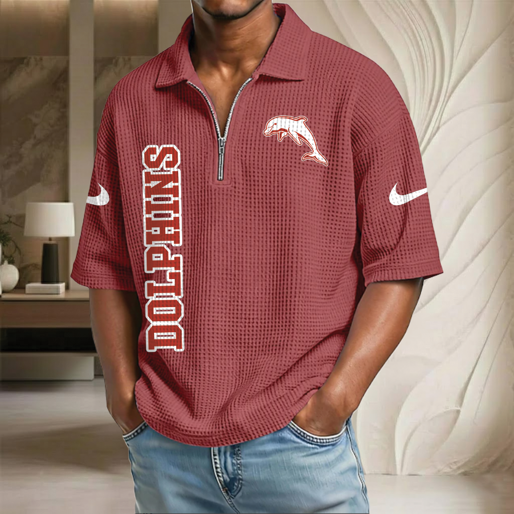 NRL x DO Waffle Half-Zip Polo Shirt HLP HLPHUONG