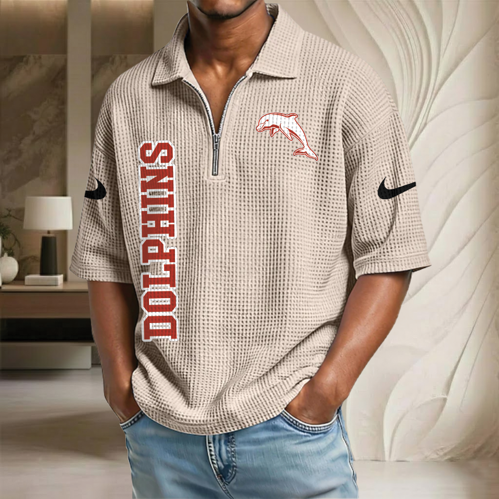 NRL x DO Waffle Half-Zip Polo Shirt HLP HLPHUONG