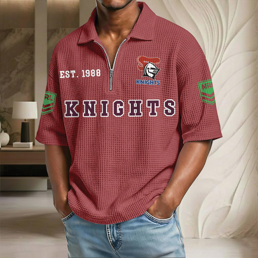 NRL x NK EST Waffle Half-Zip Polo Shirt HLP HLPHUONG