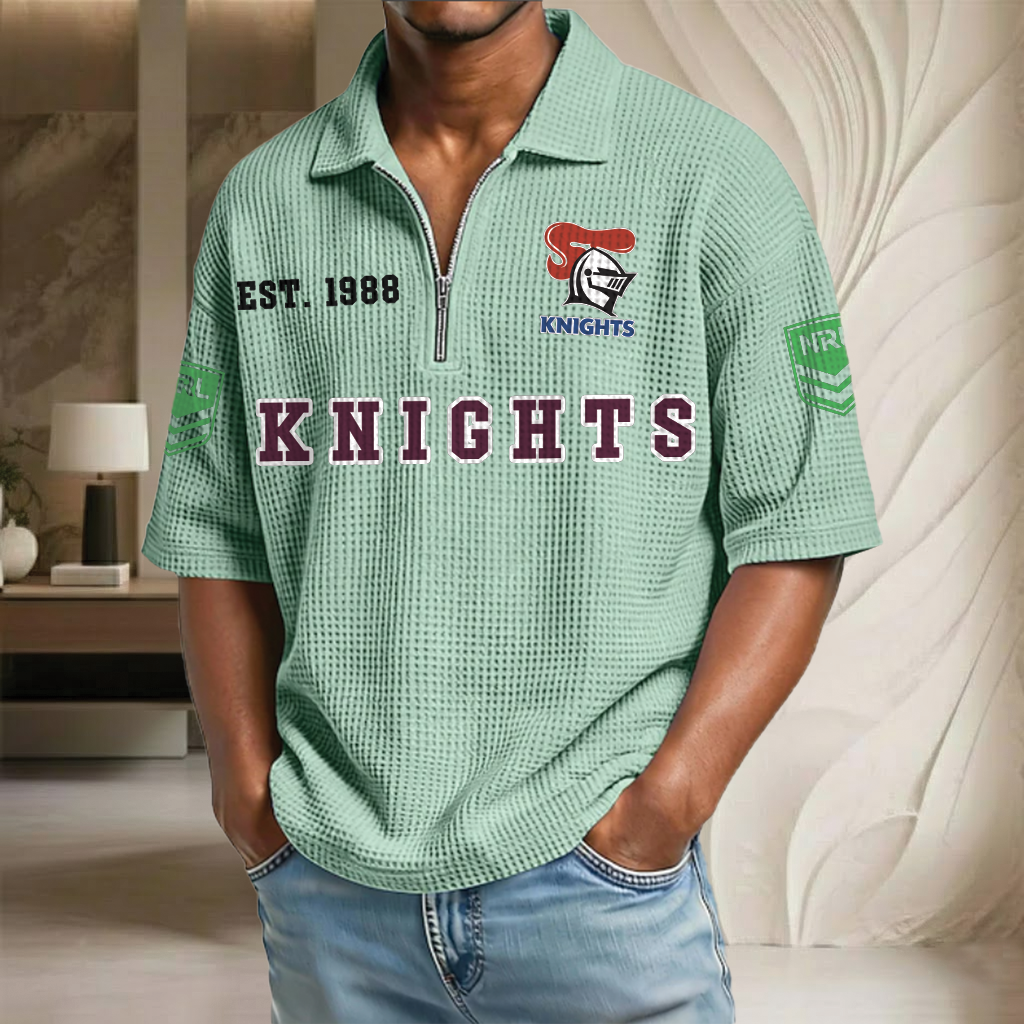 NRL x NK EST Waffle Half-Zip Polo Shirt HLP HLPHUONG