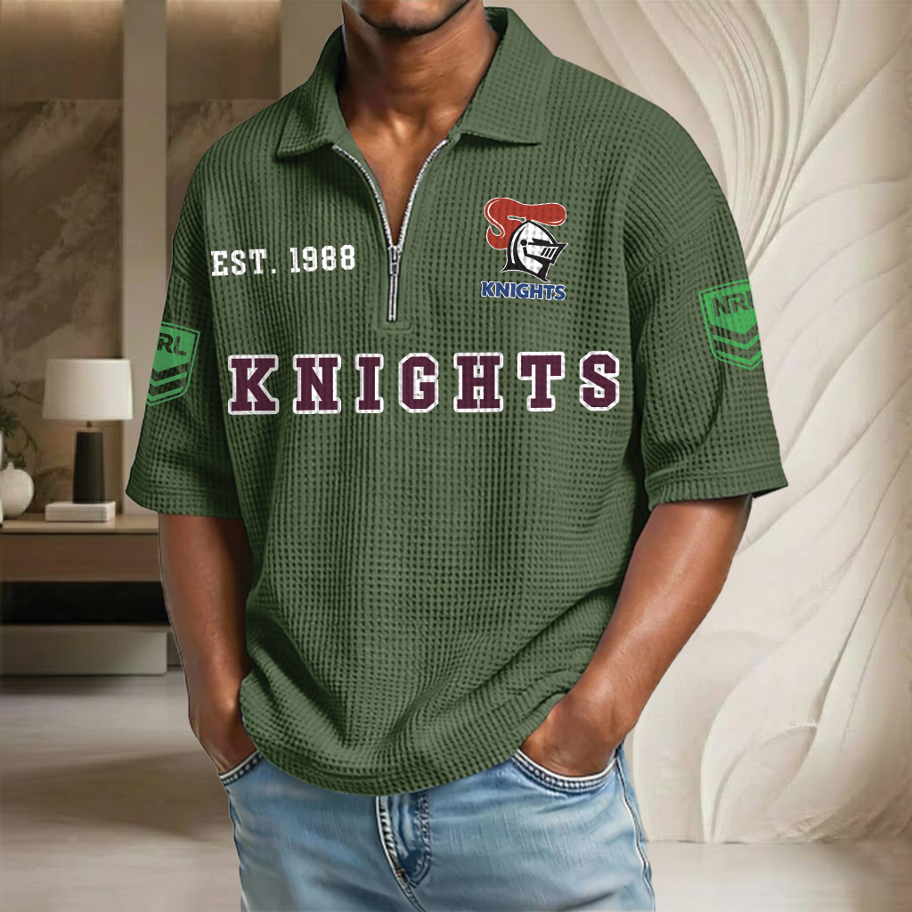 NRL x NK EST Waffle Half-Zip Polo Shirt HLP HLPHUONG