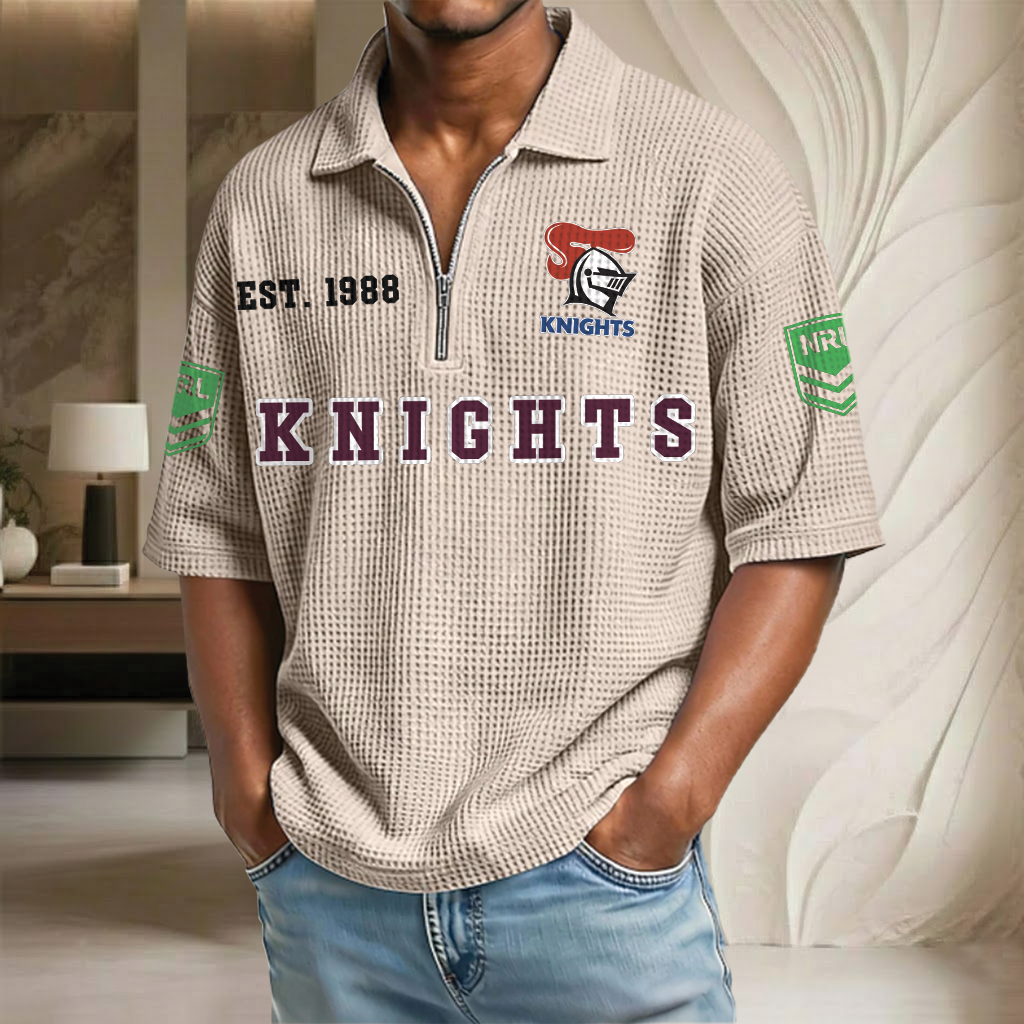 NRL x NK EST Waffle Half-Zip Polo Shirt HLP HLPHUONG