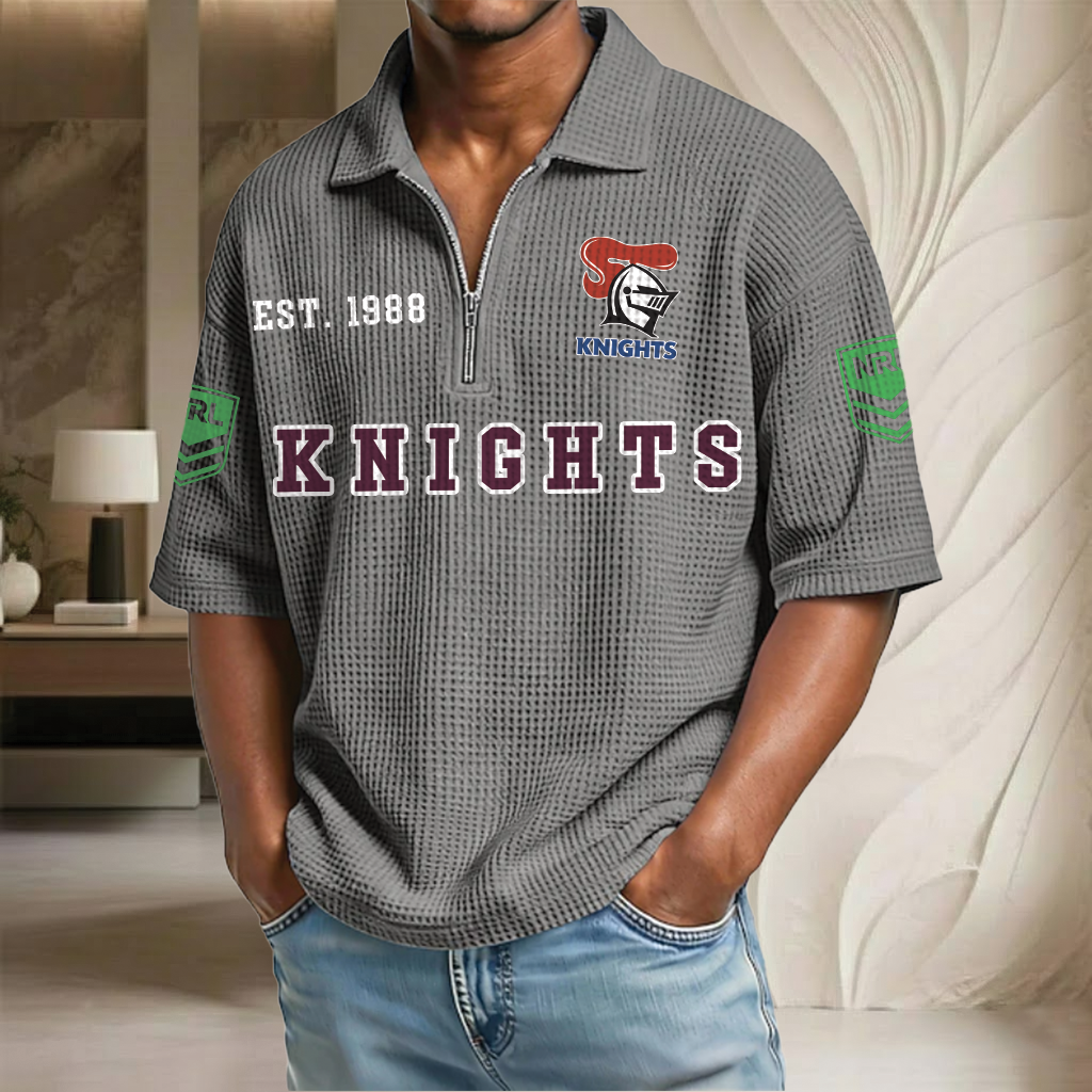NRL x NK EST Waffle Half-Zip Polo Shirt HLP HLPHUONG