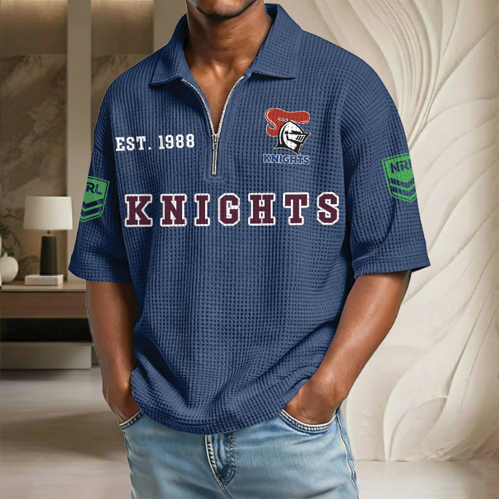 NRL x NK EST Waffle Half-Zip Polo Shirt HLP HLPHUONG