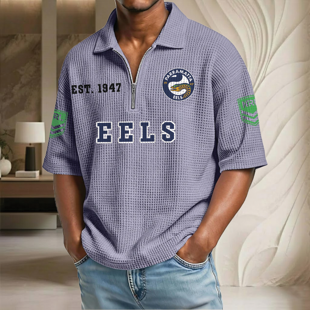 NRL x PE EST Waffle Half-Zip Polo Shirt HLP HLPHUONG