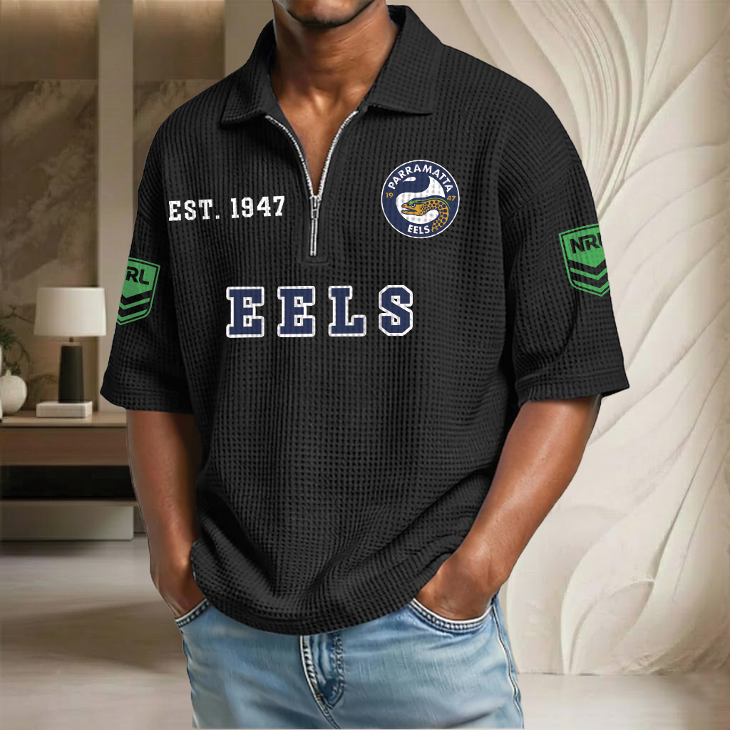 NRL x PE EST Waffle Half-Zip Polo Shirt HLP HLPHUONG