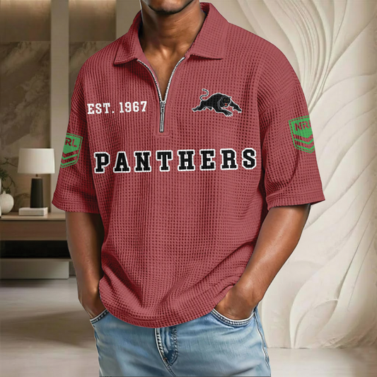 NRL x PP EST Waffle Half-Zip Polo Shirt HLP HLPHUONG