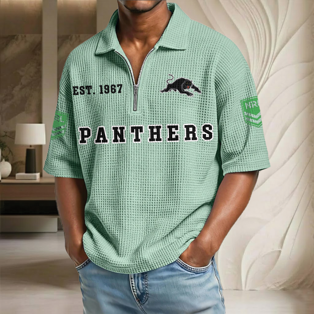 NRL x PP EST Waffle Half-Zip Polo Shirt HLP HLPHUONG