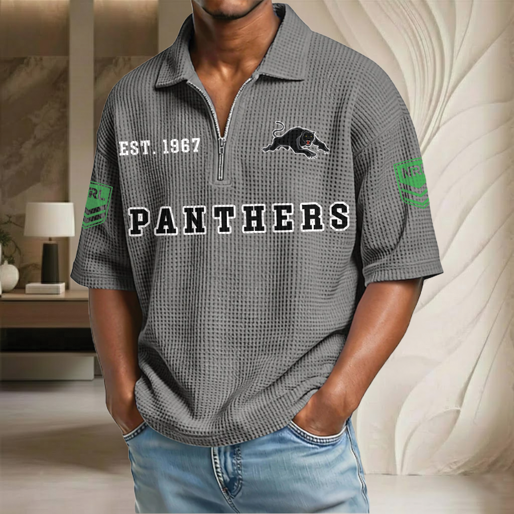 NRL x PP EST Waffle Half-Zip Polo Shirt HLP HLPHUONG
