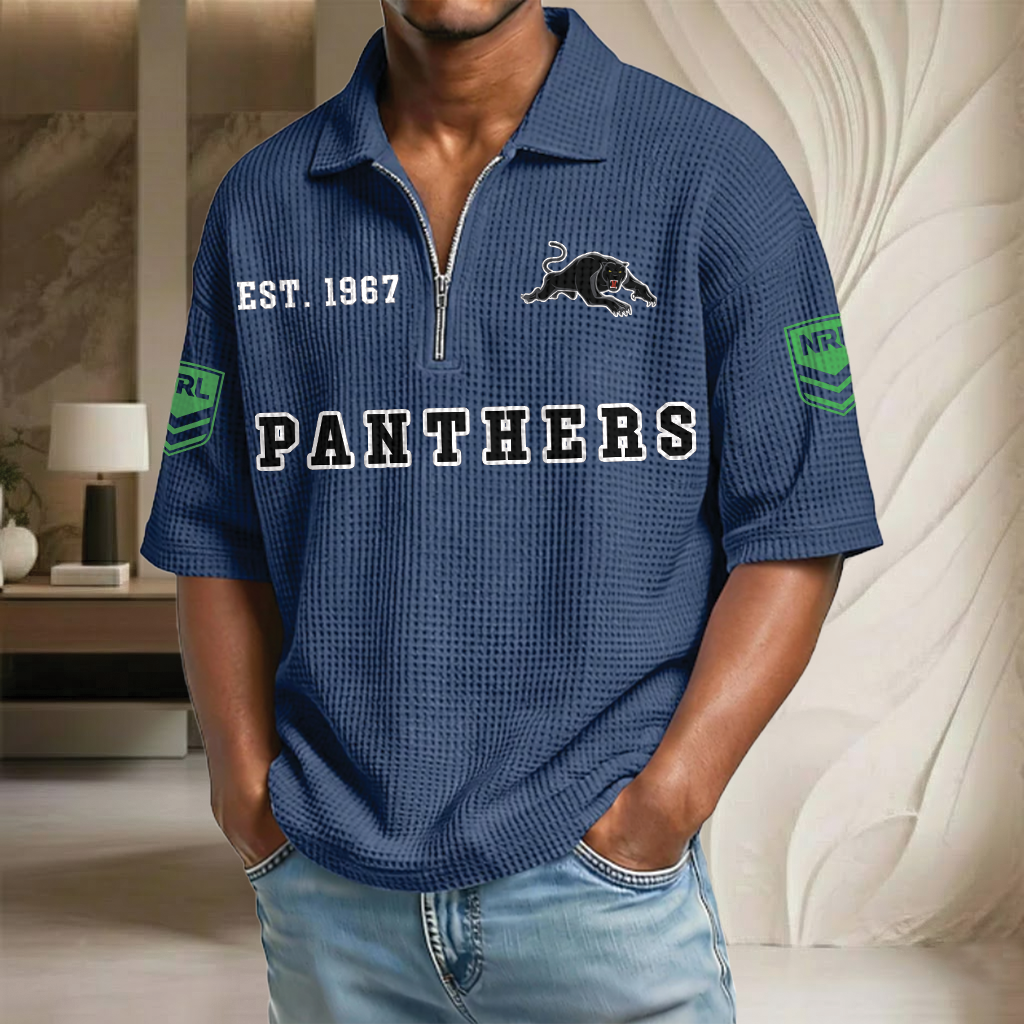 NRL x PP EST Waffle Half-Zip Polo Shirt HLP HLPHUONG