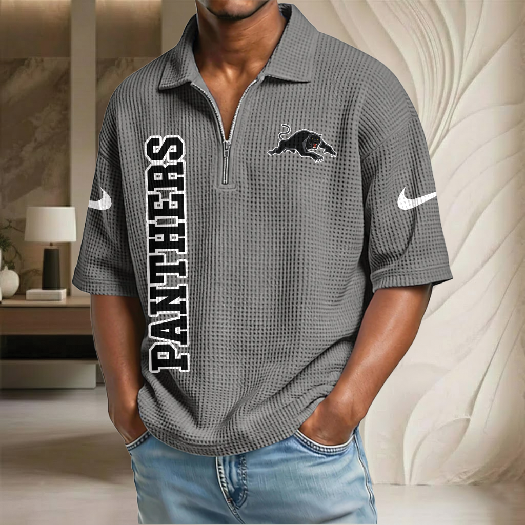 NRL x PP Waffle Half-Zip Polo Shirt HLP HLPHUONG