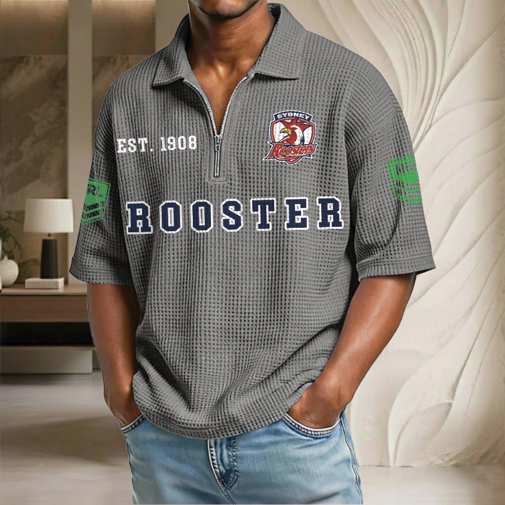 NRL x SR EST Waffle Half-Zip Polo Shirt HLP HLPHUONG