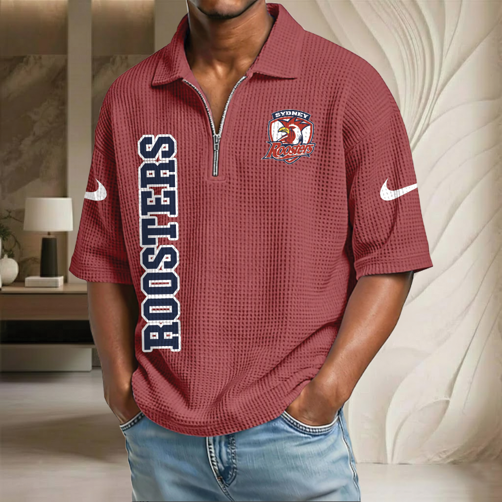 NRL x SR Waffle Half-Zip Polo Shirt HLP HLPHUONG