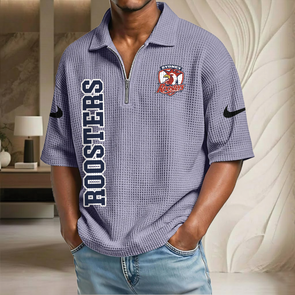 NRL x SR Waffle Half-Zip Polo Shirt HLP HLPHUONG