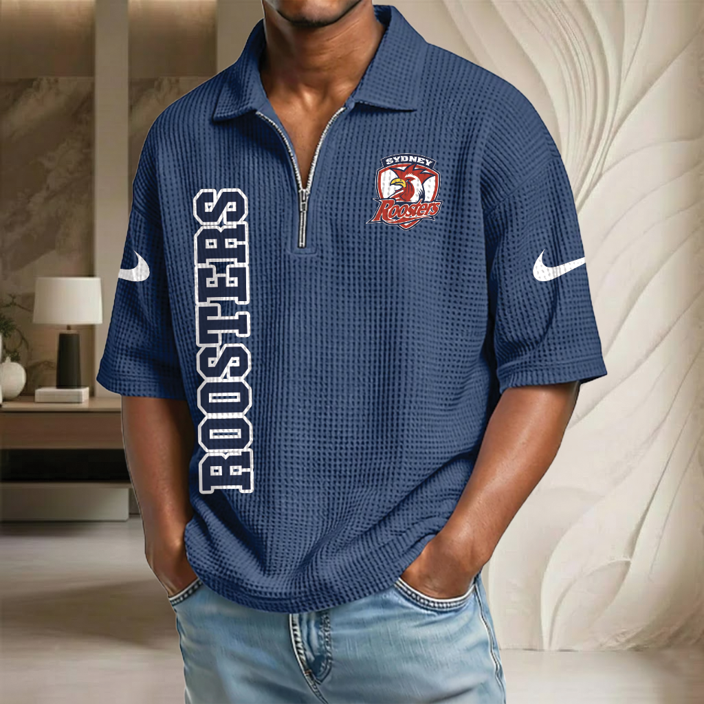 NRL x SR Waffle Half-Zip Polo Shirt HLP HLPHUONG