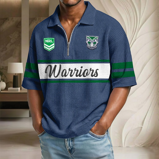 NRL x WA Waffle Half-Zip Polo Shirt HLP HLPHUONG