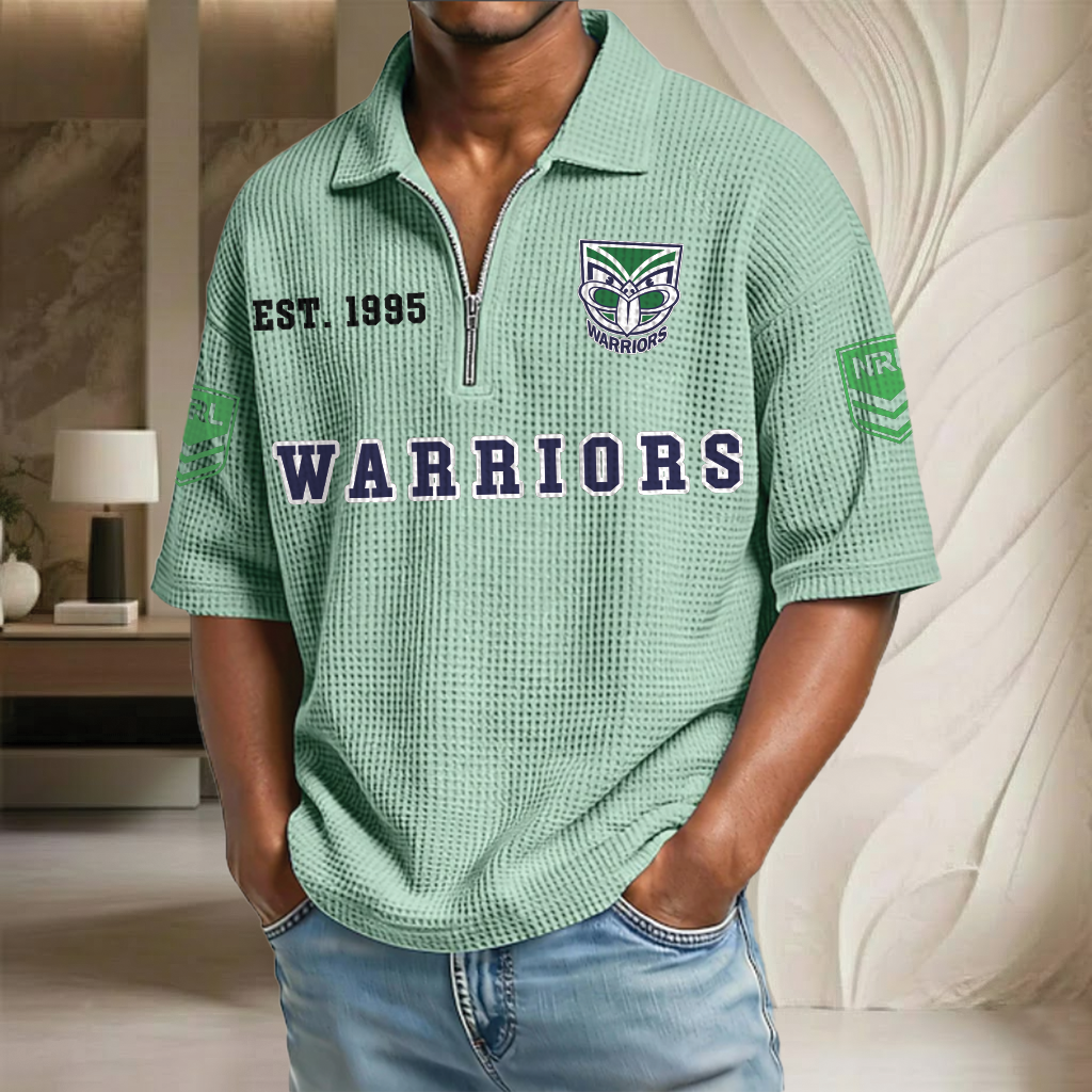 NRL x WA EST Waffle Half-Zip Polo Shirt HLP HLPHUONG