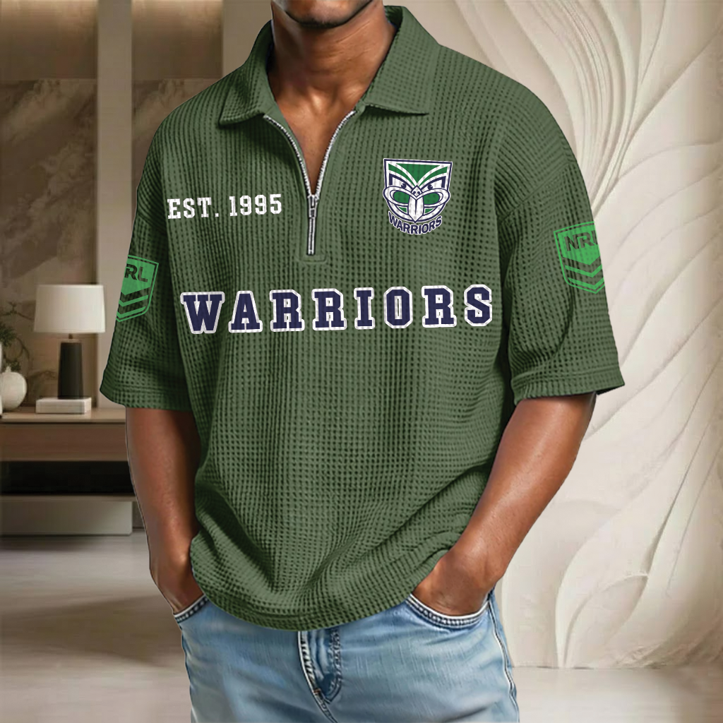NRL x WA EST Waffle Half-Zip Polo Shirt HLP HLPHUONG