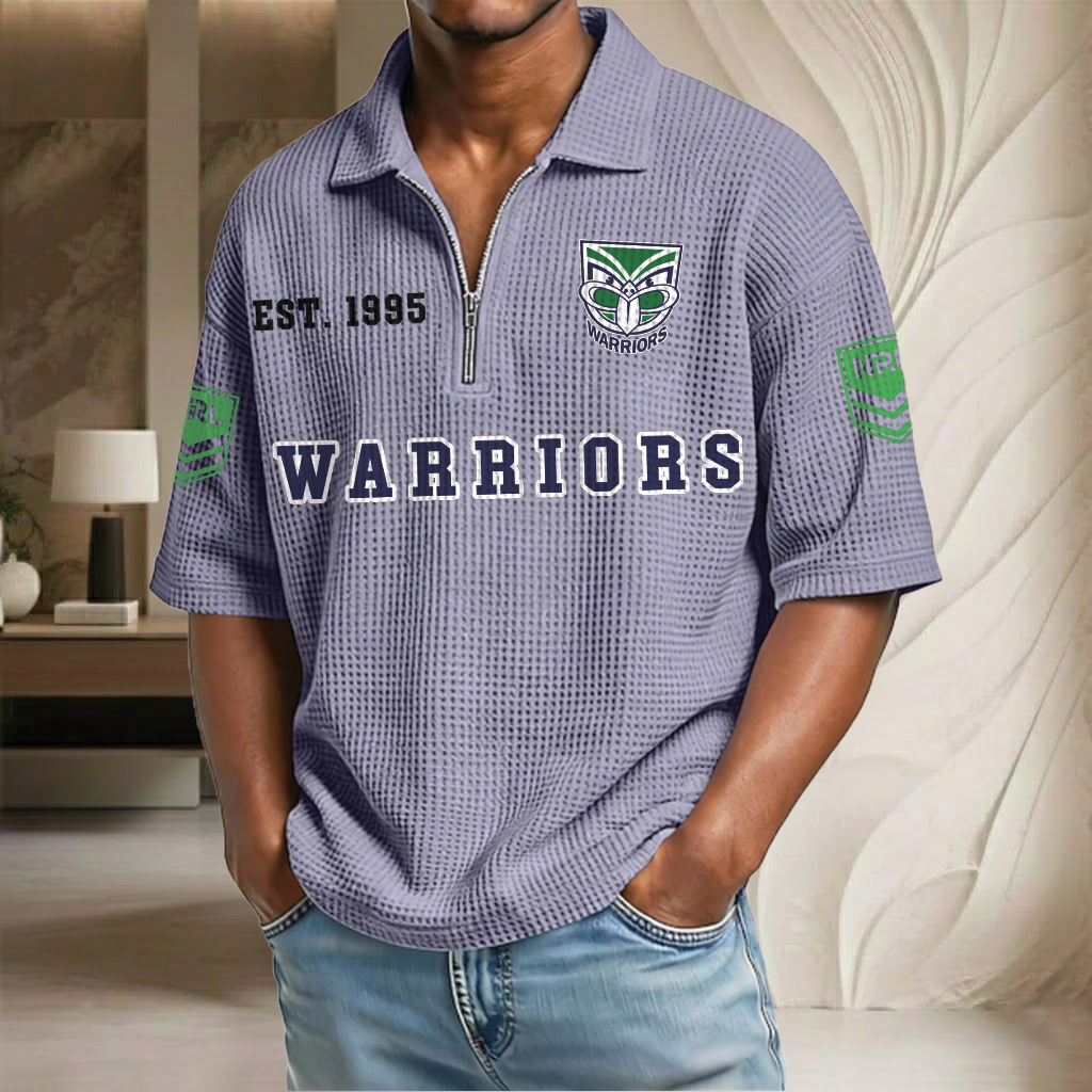 NRL x WA EST Waffle Half-Zip Polo Shirt HLP HLPHUONG