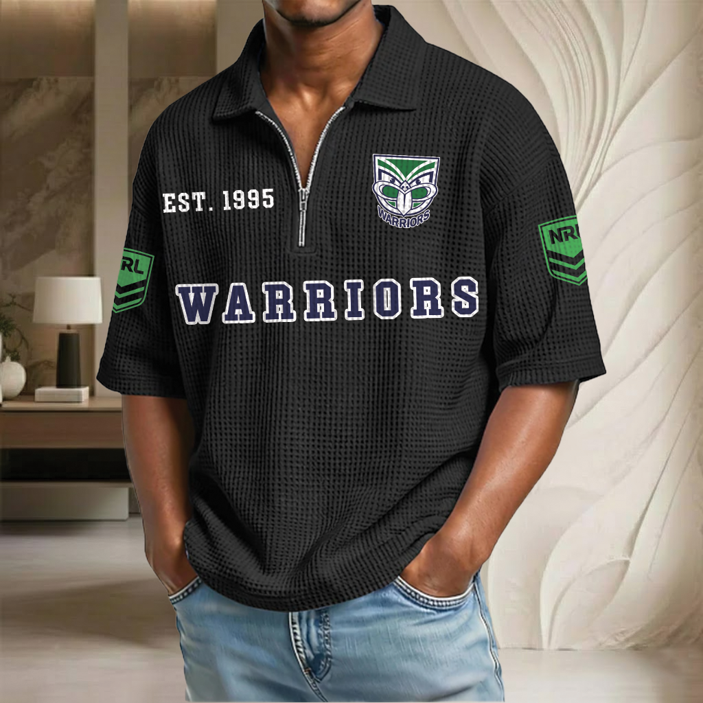 NRL x WA EST Waffle Half-Zip Polo Shirt HLP HLPHUONG
