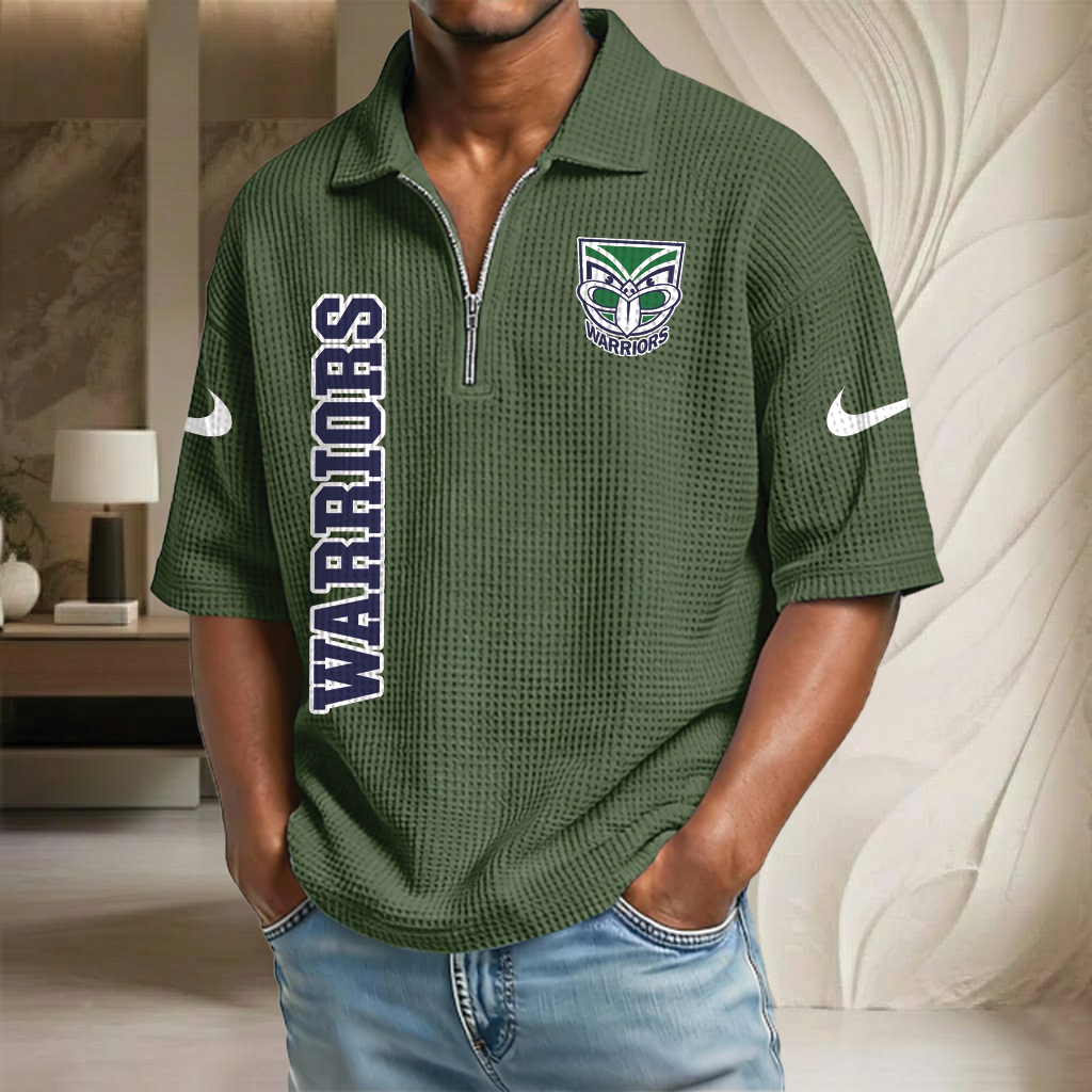 NRL x WA Waffle Half-Zip Polo Shirt HLP HLPHUONG
