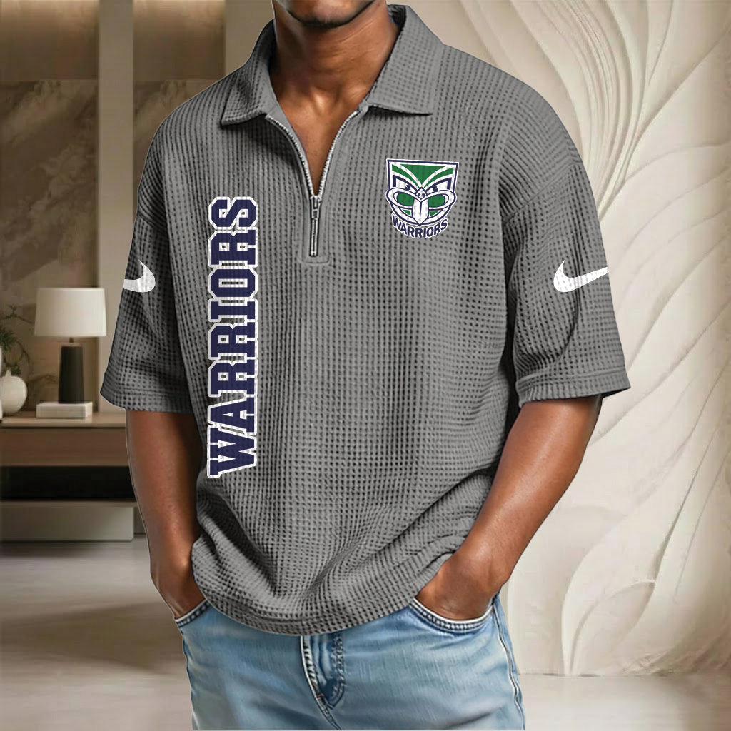 NRL x WA Waffle Half-Zip Polo Shirt HLP HLPHUONG