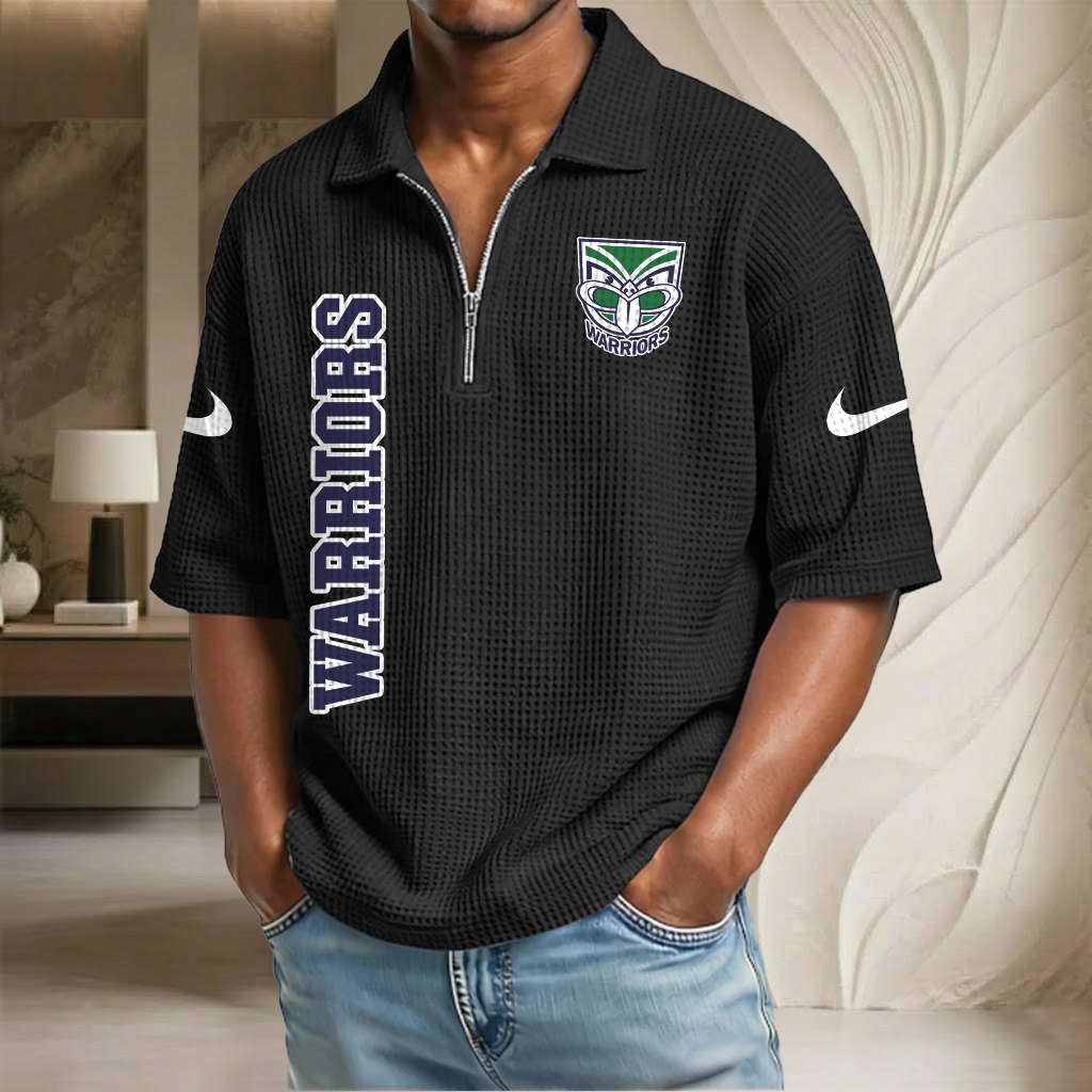 NRL x WA Waffle Half-Zip Polo Shirt HLP HLPHUONG