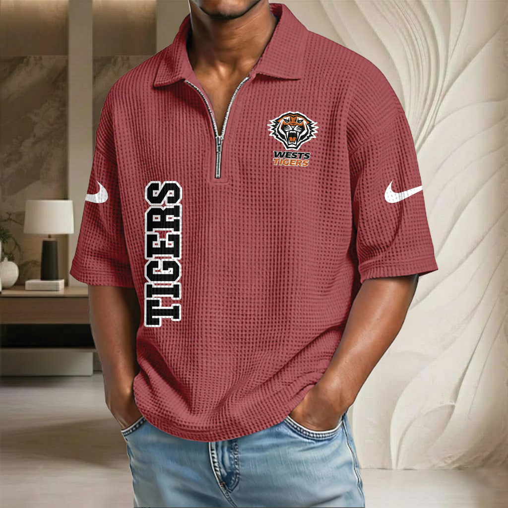 NRL x WT Waffle Half-Zip Polo Shirt HLP HLPHUONG