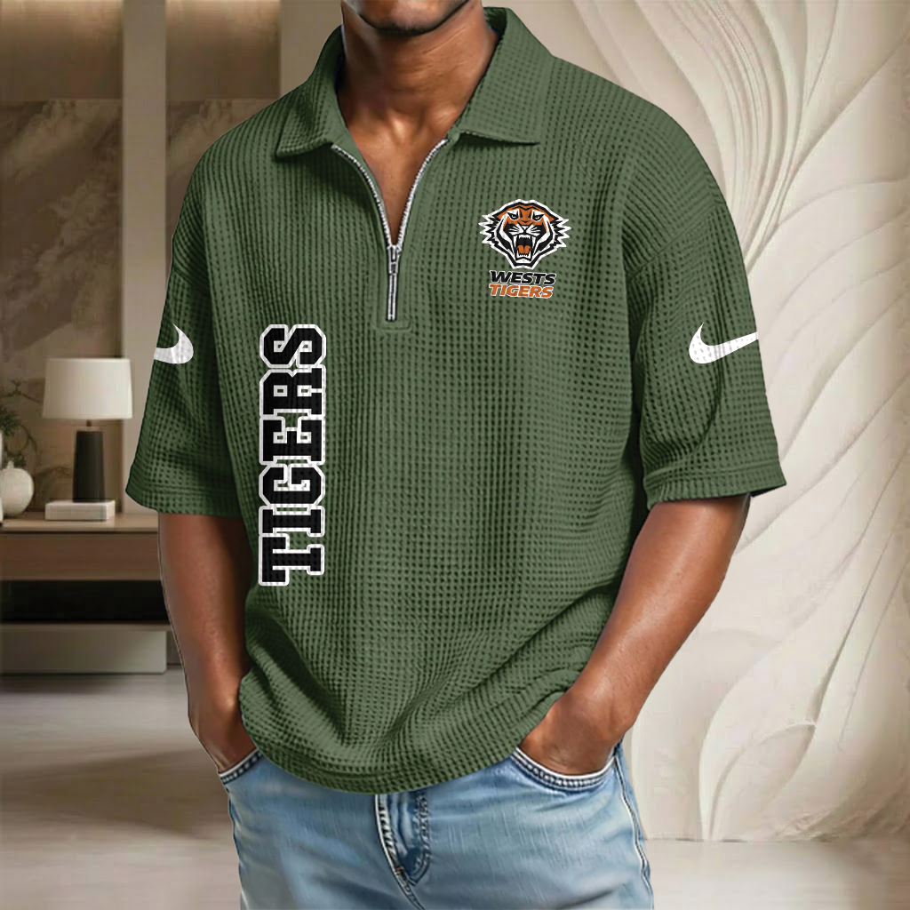 NRL x WT Waffle Half-Zip Polo Shirt HLP HLPHUONG