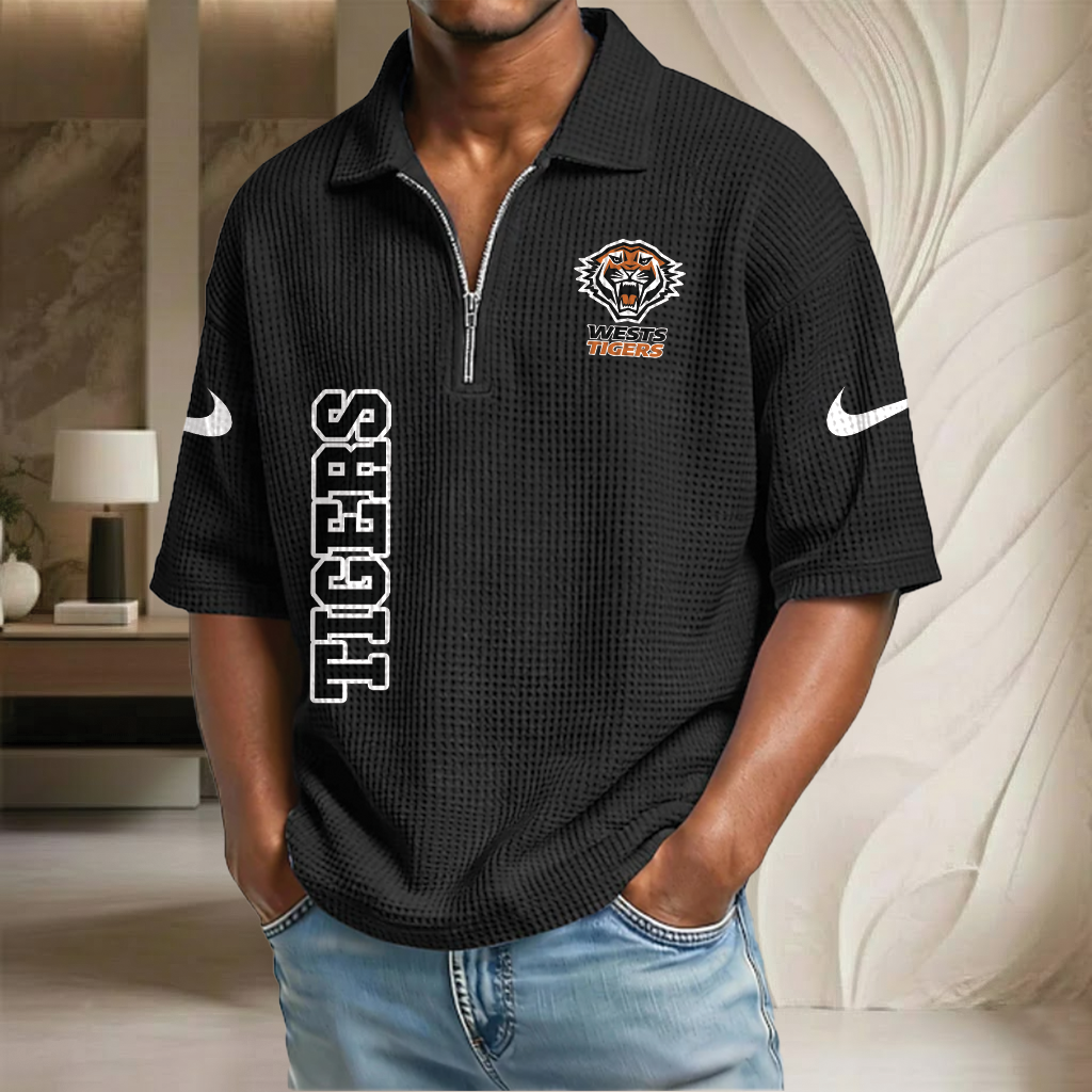 NRL x WT Waffle Half-Zip Polo Shirt HLP HLPHUONG