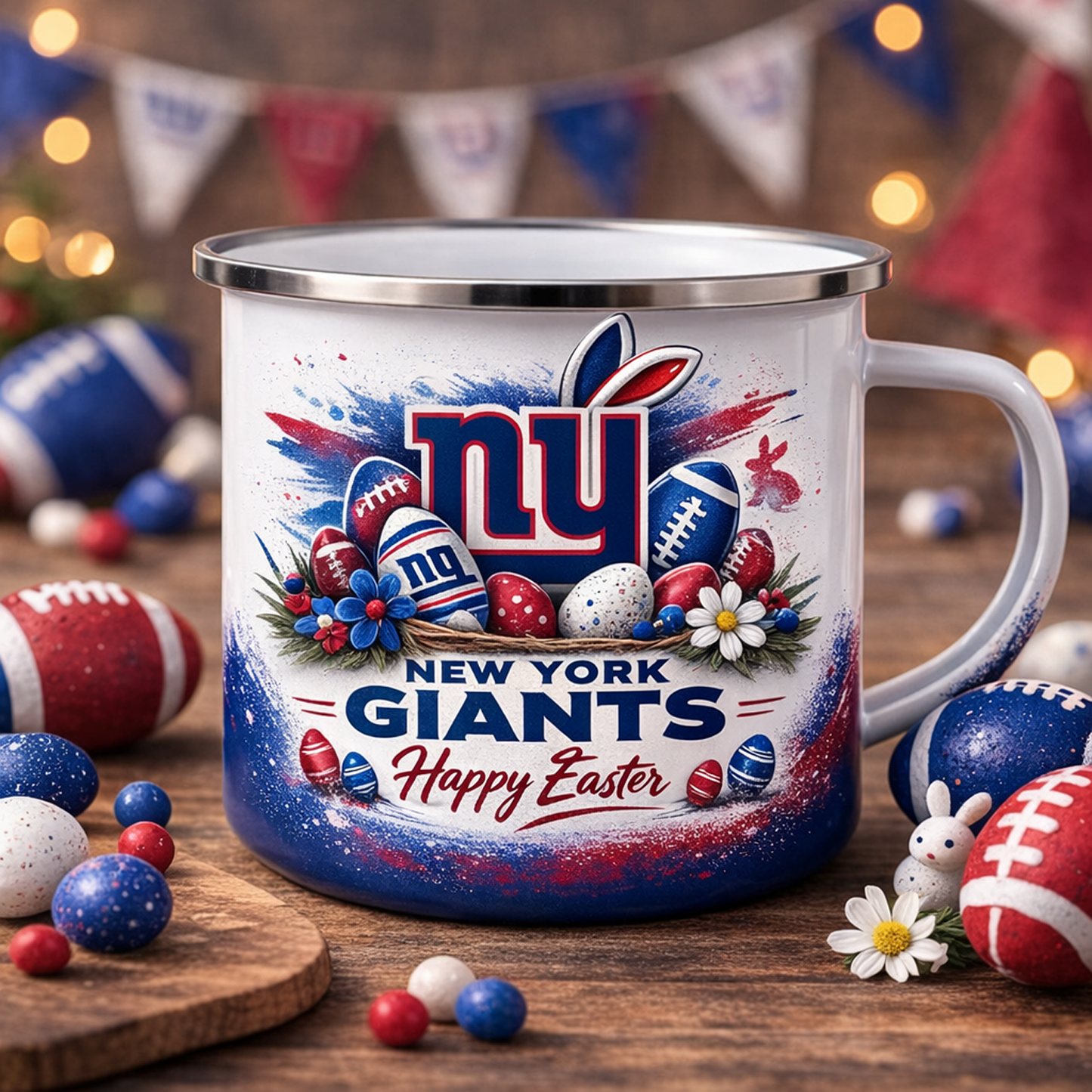 NYG X NFL Easter-themed enamel mug NAK NHT