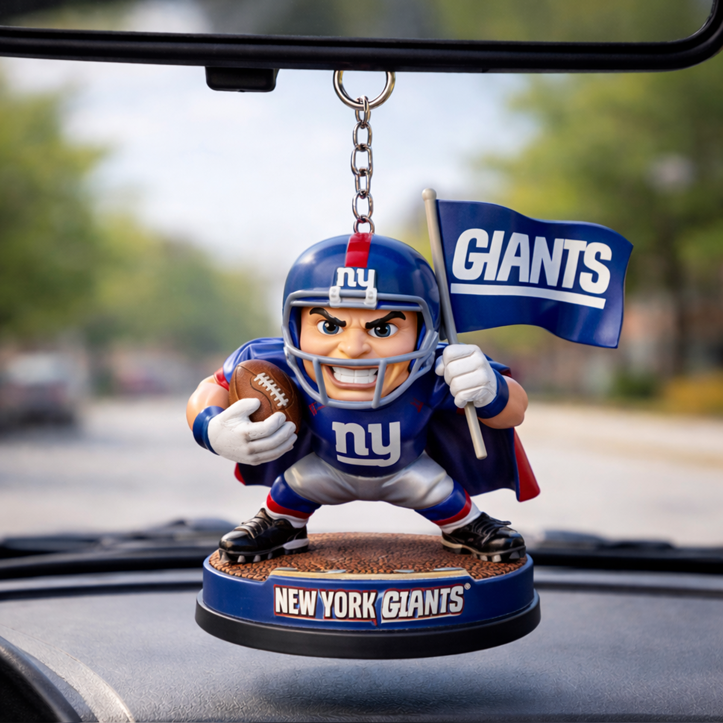 NYG X NFL Football Mascot Car Hanging Ornament NAK NHT