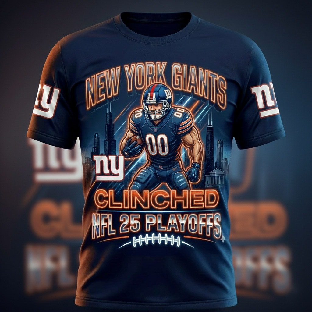 NYG x NFL Playoff Football Tee NAK CTKT