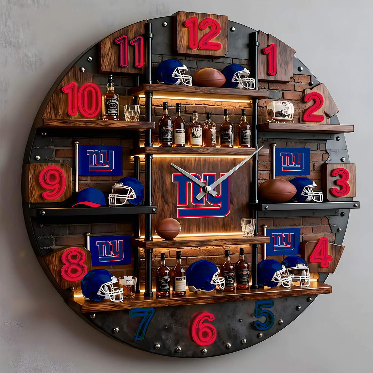 NYG X Premium  Illuminated Wall Clock 2026 NAK NHT