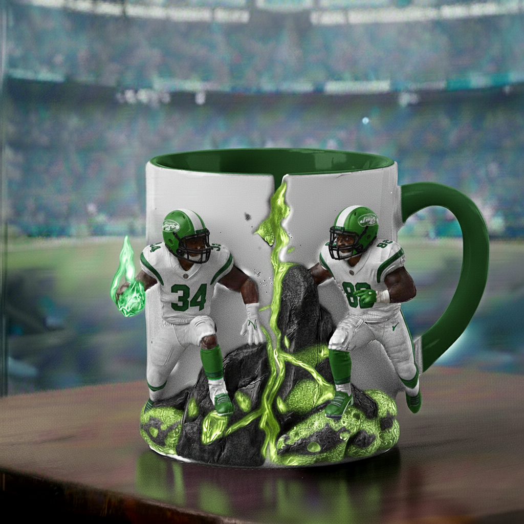 NYJ x NFL Clash Mug - Personalized Gifts NAK CTKT