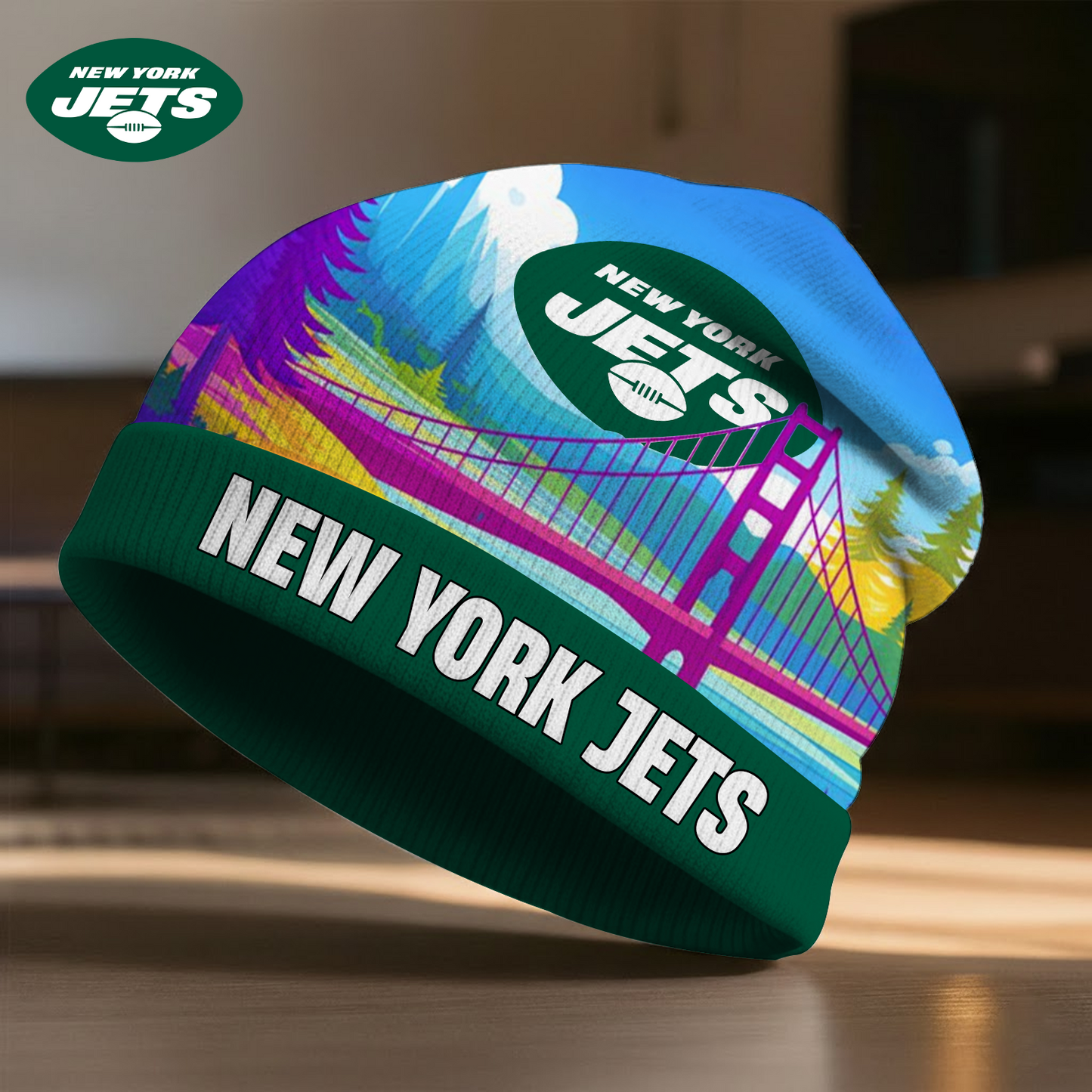 NYJ X NFL Premium Super Bowl LX Beanie Hat HY NAK NHT