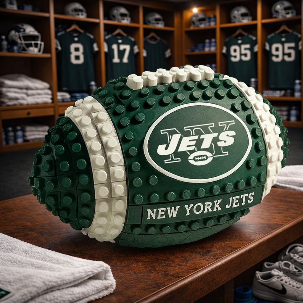 NYJ x NFL Team Building Block Football Set DDT CTND