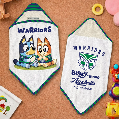 NZW x NRL Cute Baby Bath Hooded Towel NAK NHT