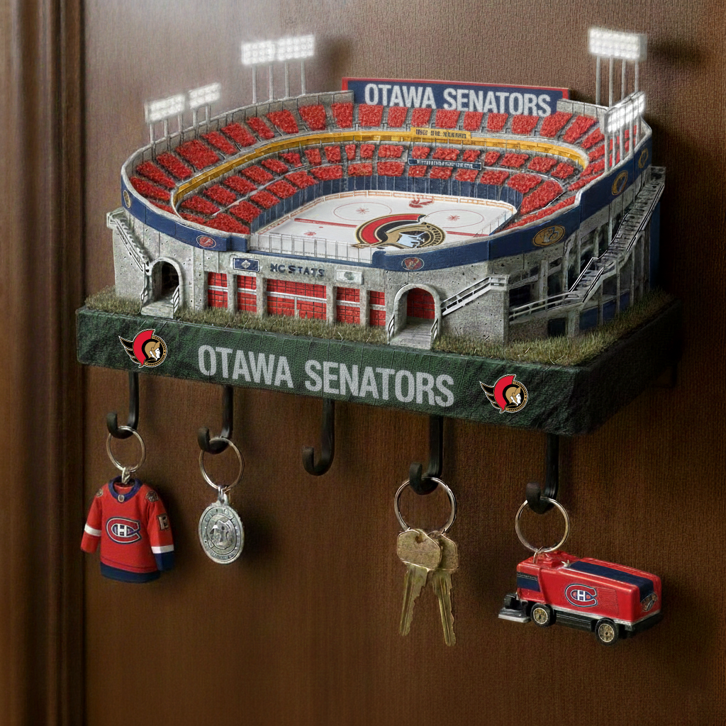 OS x NHL Decorative Wall Key Organizer NAK CTKT