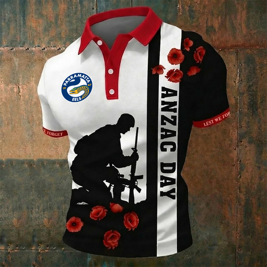 PE + NRL ANZAC Day Special Edition Honour & Pride Polo NAK TTT