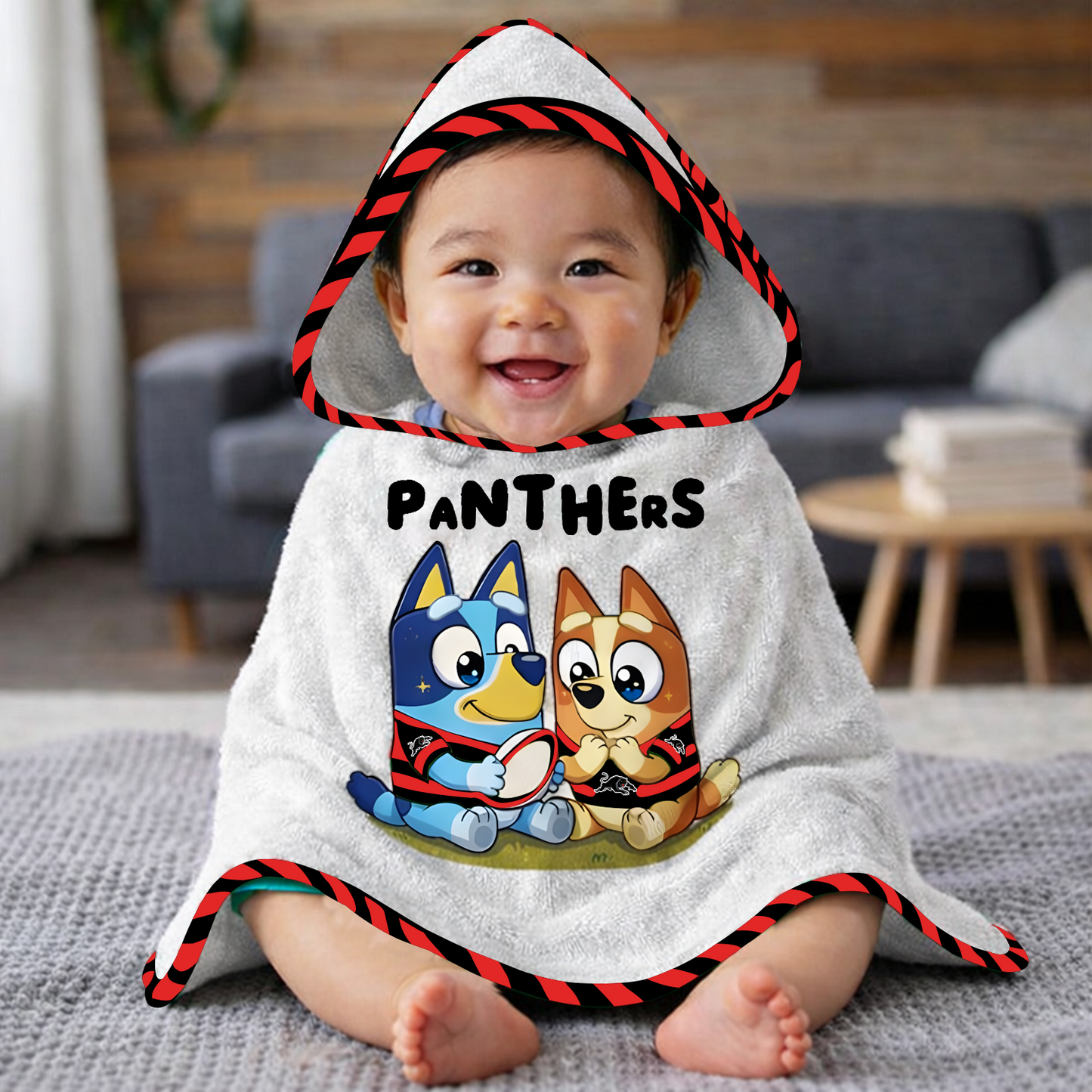 PEN x NRL Cute Baby Bath Hooded Towel NAK NHT