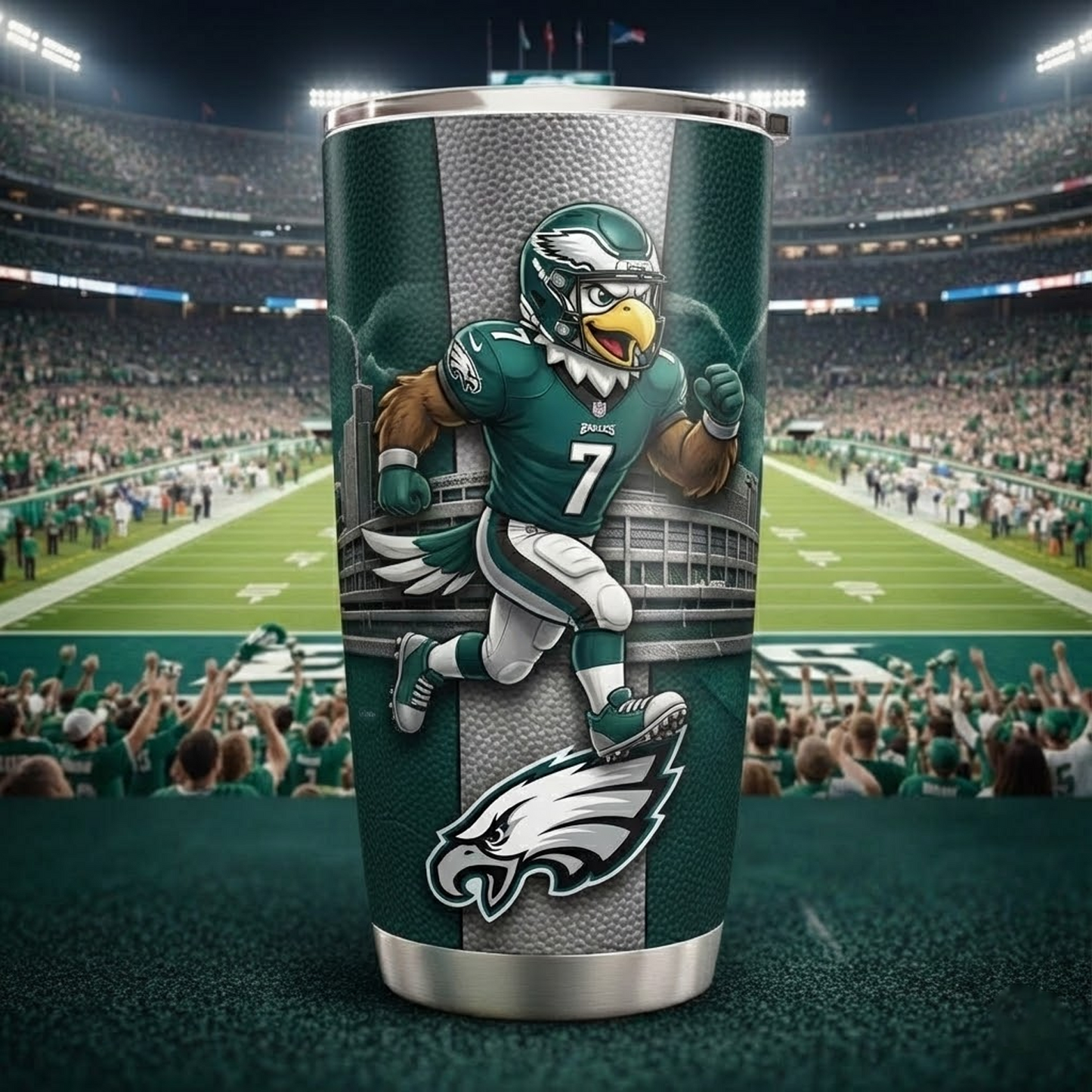 PHI X NFL mascot-shaped thermal mug NAK NHT