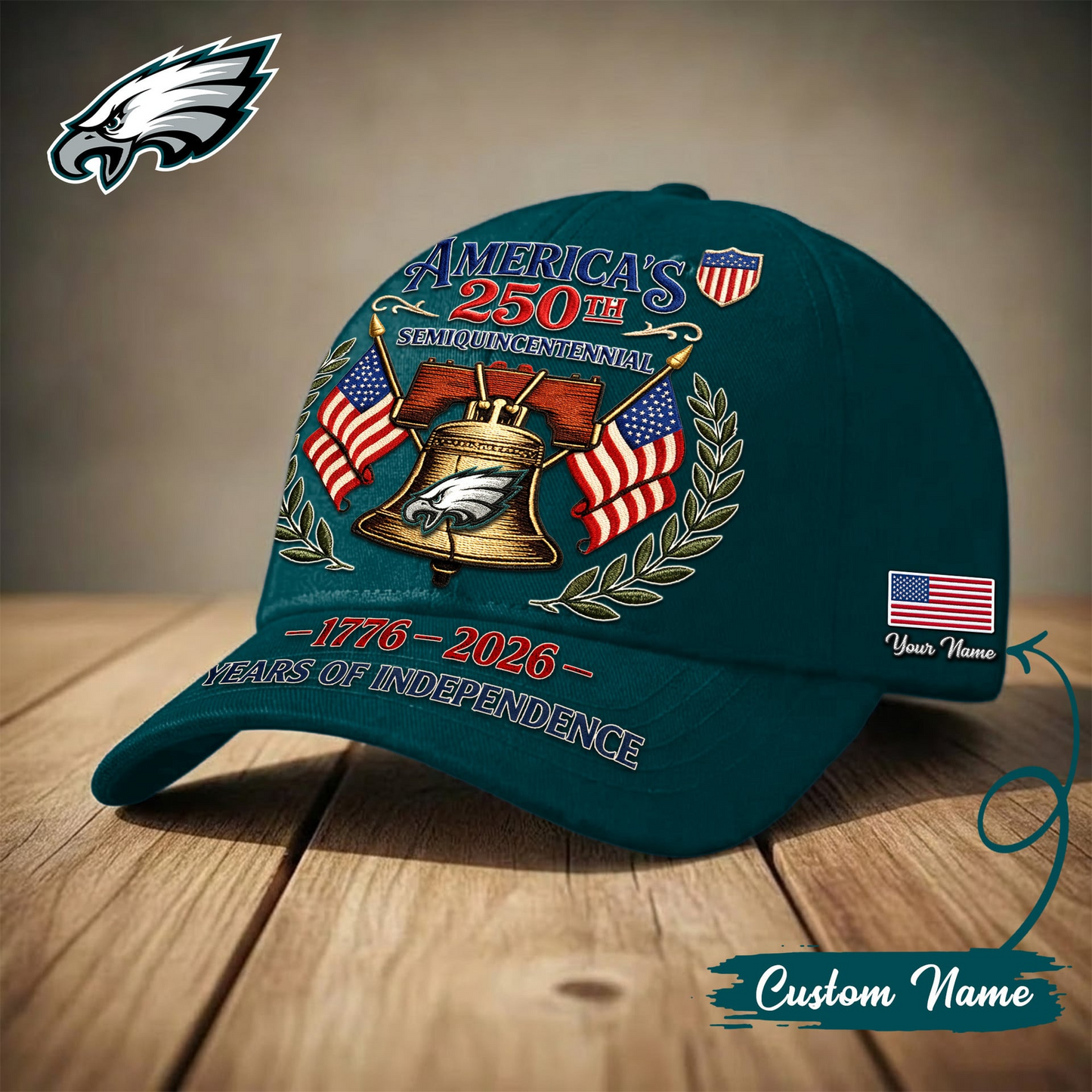PHI x Premium NFL 1776-2026 Years Of Independence Classic Cap NAK LBN
