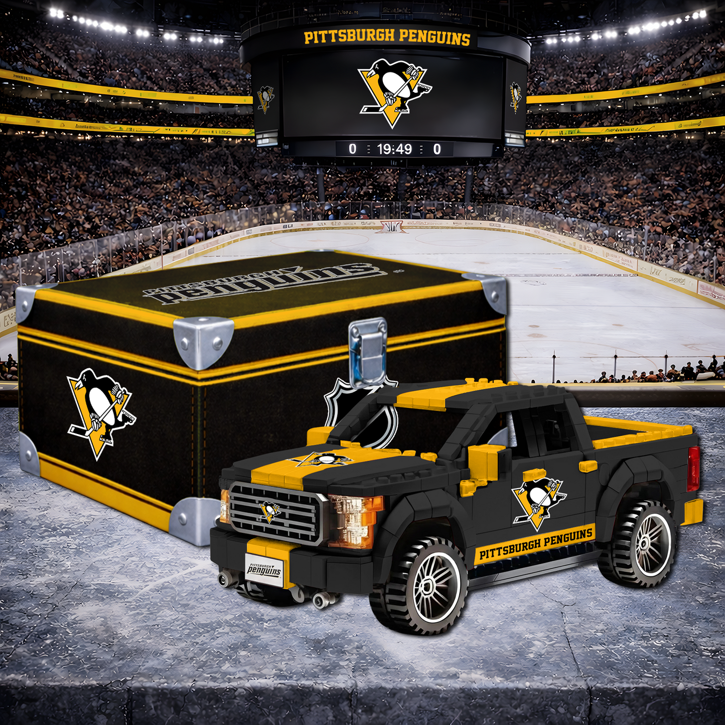PIT X NHL LEGO Toy Truck Set with Collectible Case NAK NHT