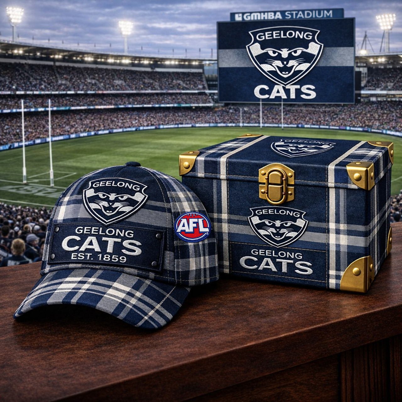Premium AFL GC Heritage Plaid Vintage Cap V14 NMD TTV